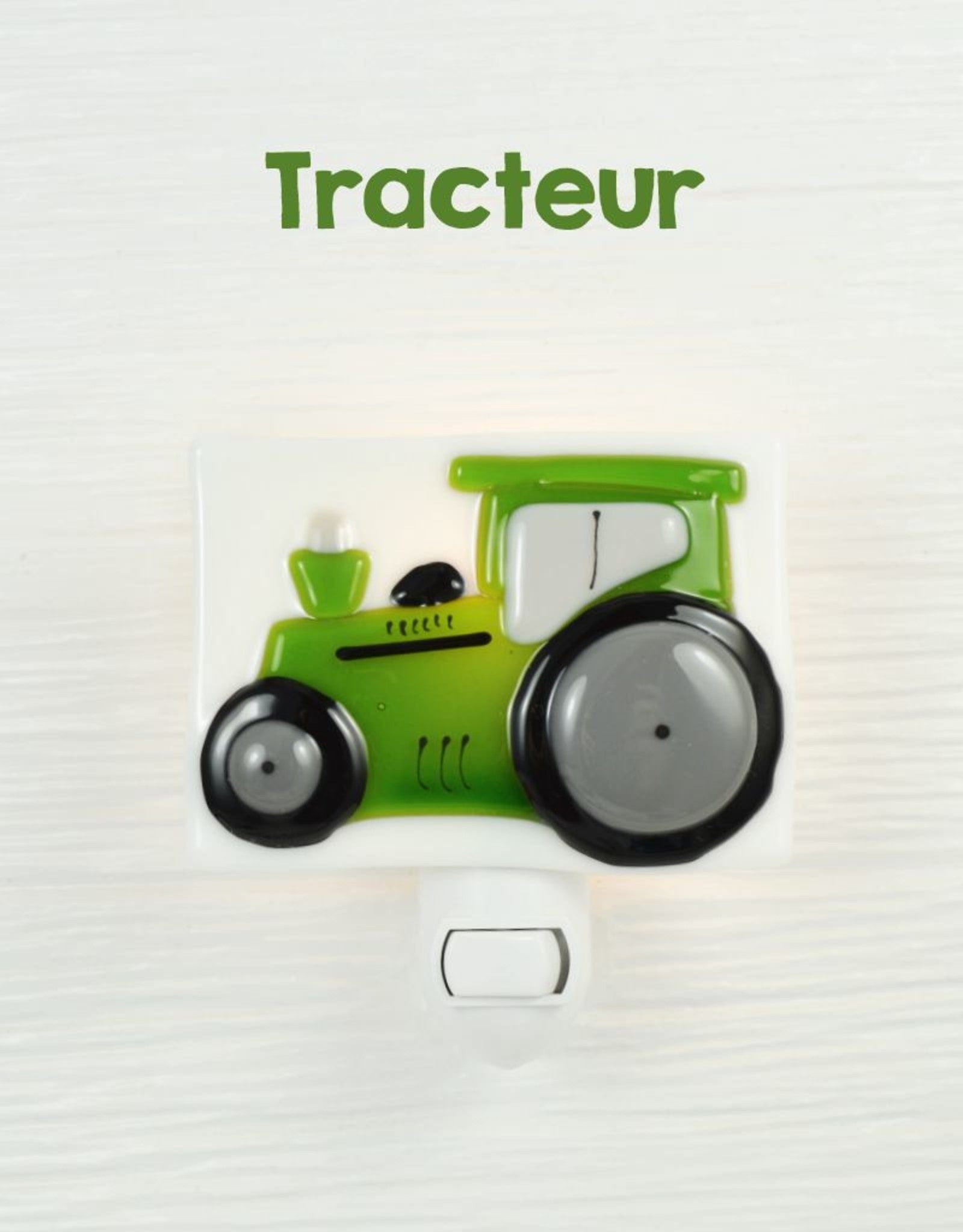 Tracteur - Veilleuse en verre par Veille sur toi vendu par SignéLocal.com